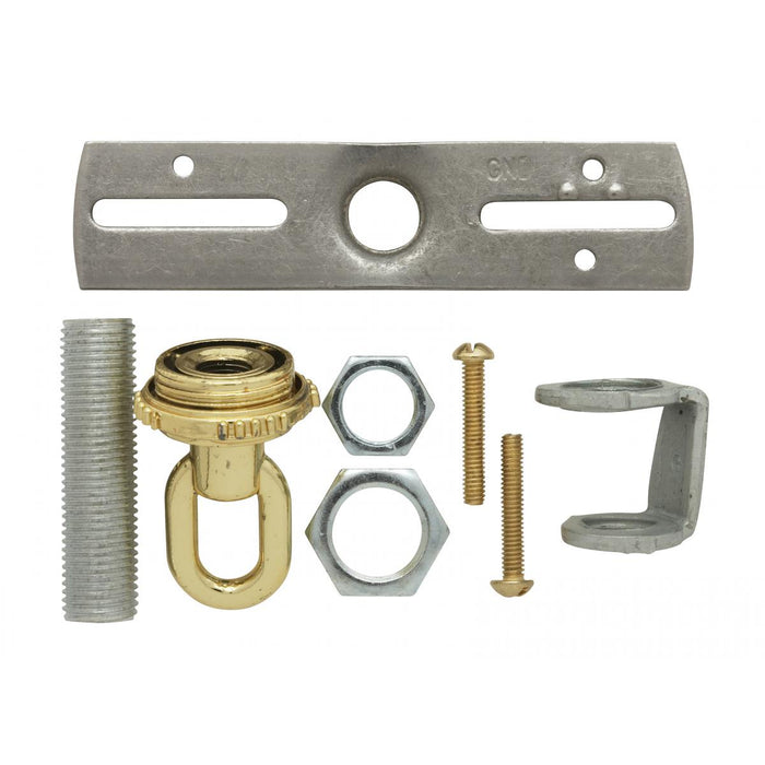 Satco 90-1692 Screw Collar Loop Parts Bag, Brass