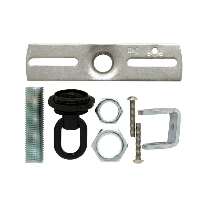 Satco 90-1696 Screw Collar Loop Parts Bag, Black