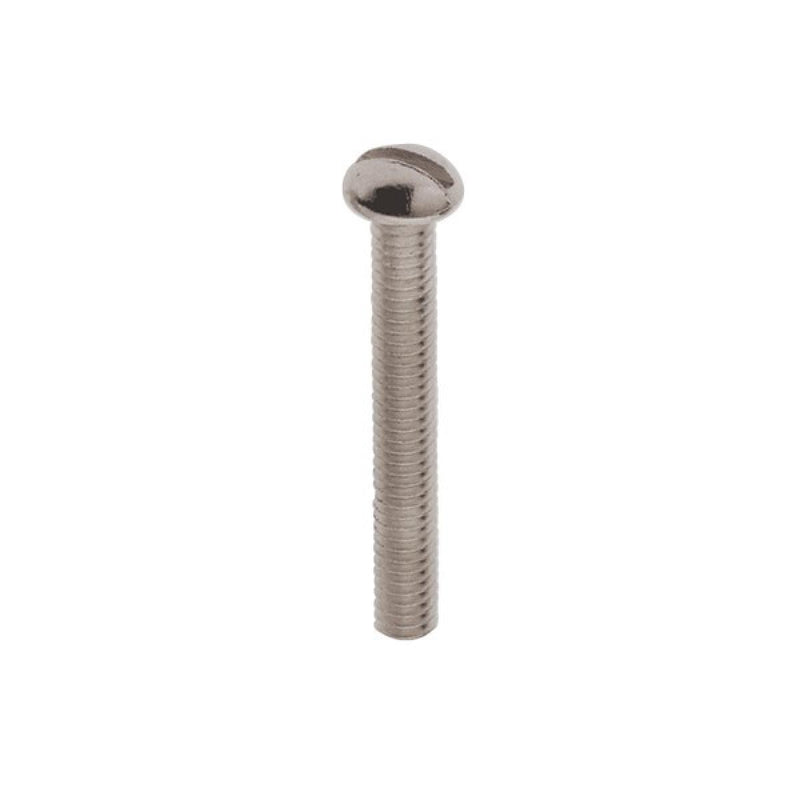 Satco 90-1773 Round Head Slotted Machine Screw, Zinc Plated