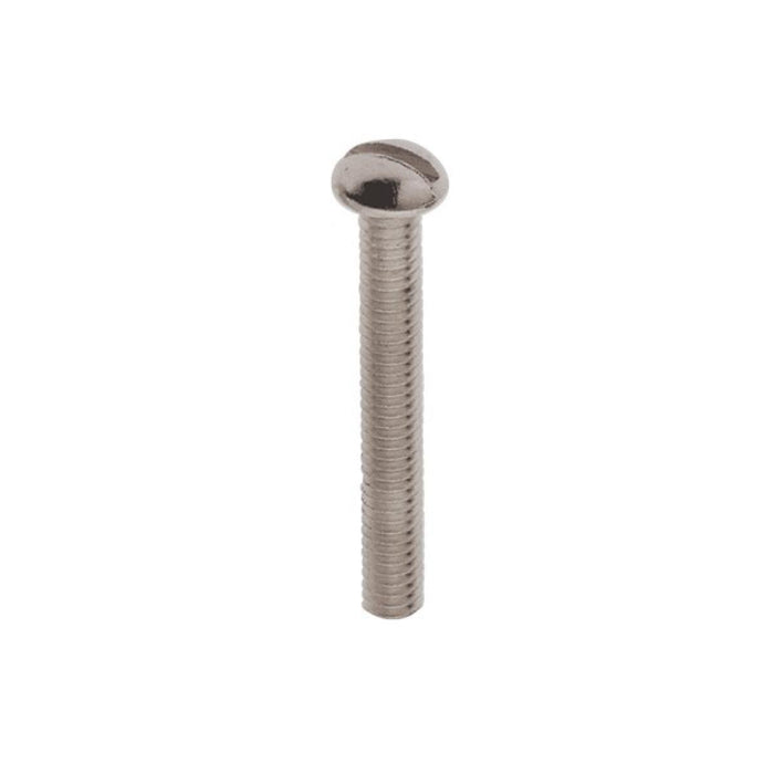 Satco 90-1773 Round Head Slotted Machine Screw, Zinc Plated