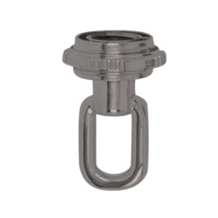 Satco 90-1848 1/4 Ip Screw Collar Loop With Ring, Brushed Pewter