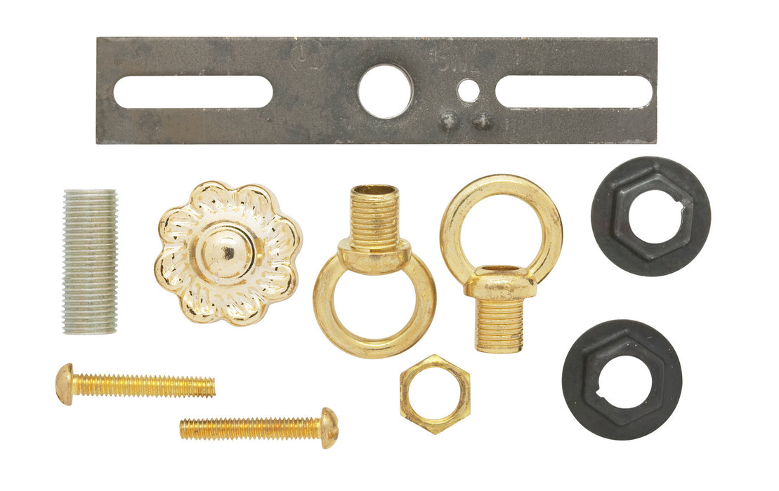 Satco 90-194 Swag Canopy Kit, Brass