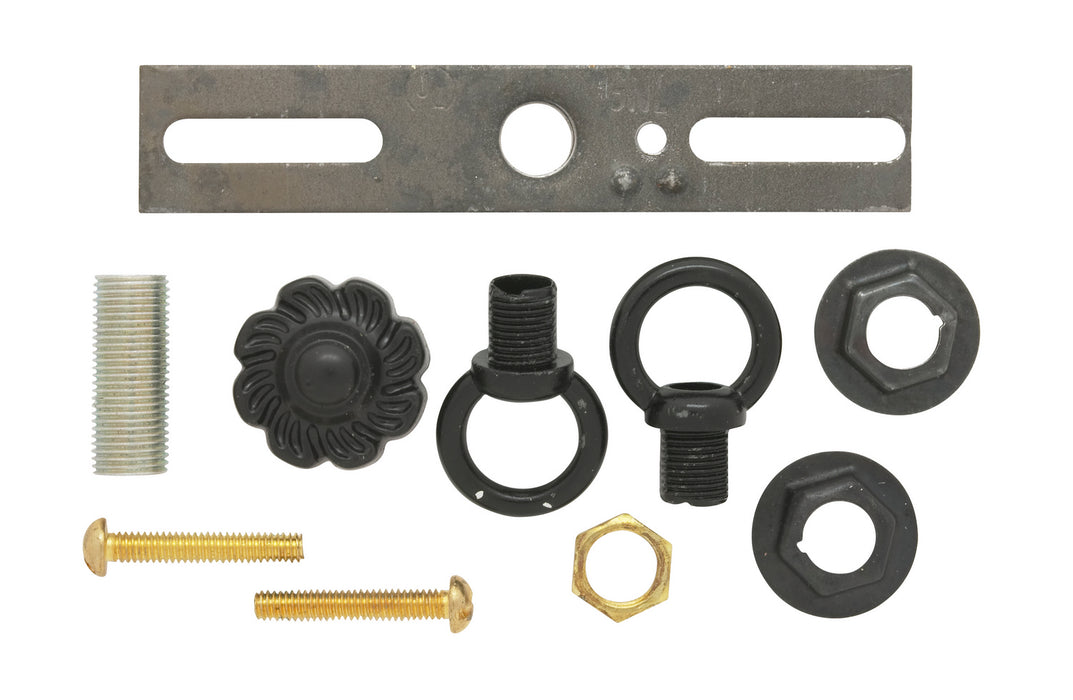 Satco 90-195 Swag Canopy Kit, Black