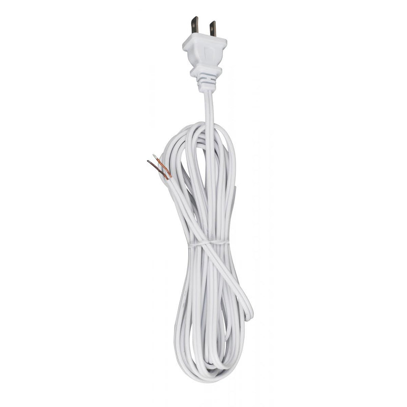 Satco 90-2033 12'Cord Set, White