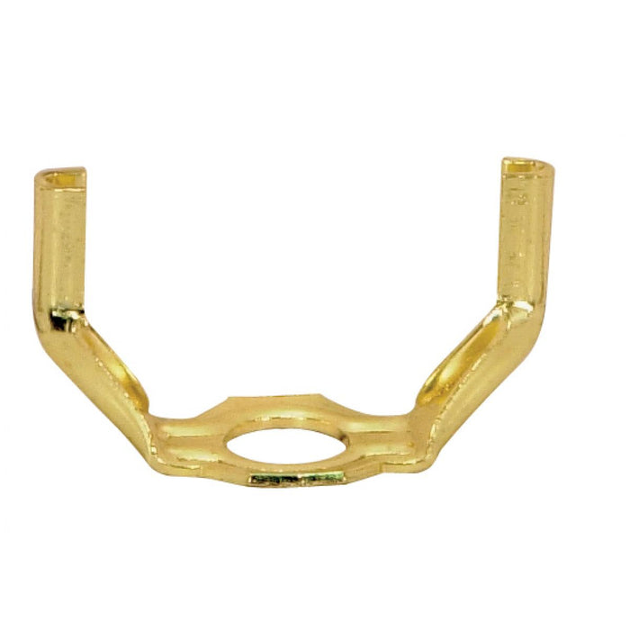 Satco 90-2093 Light Duty Saddle, Brass Plated