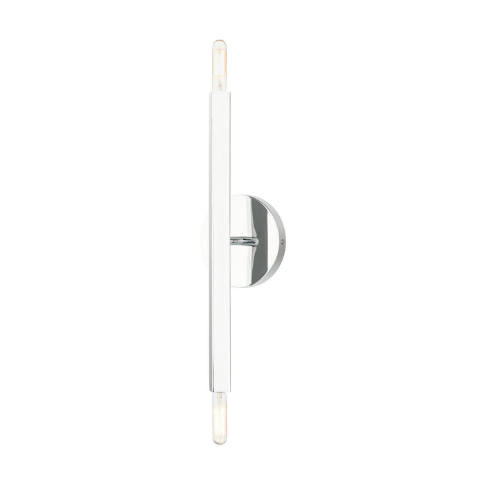 Livex Lighting 46981-05 Two Light Wall Sconce, Polished Chrome