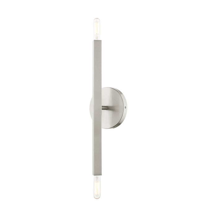 Livex Lighting 46981-91 Two Light Wall Sconce, Brushed Nickel