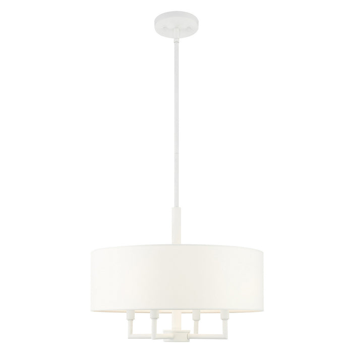 Livex Lighting 49374-03 Four Light Chandelier, White