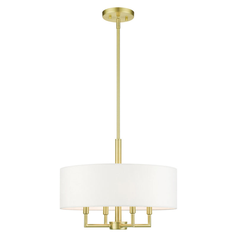 Livex Lighting 49374-12 Four Light Chandelier, Satin Brass