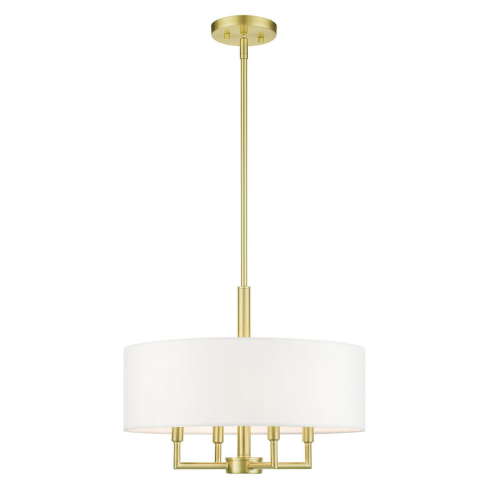 Livex Lighting 49374-12 Four Light Chandelier, Satin Brass