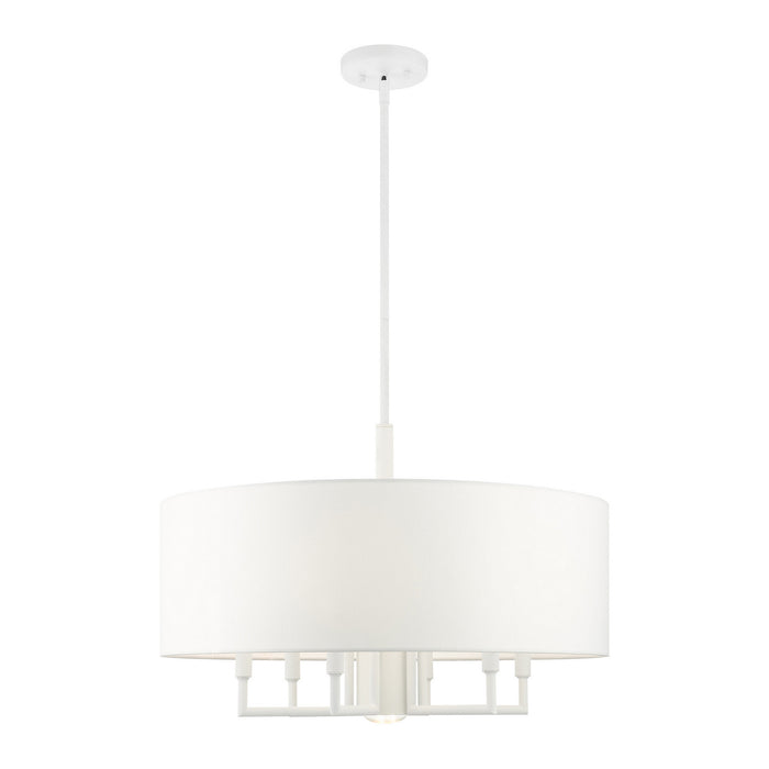 Livex Lighting 49376-03 Seven Light Chandelier, White