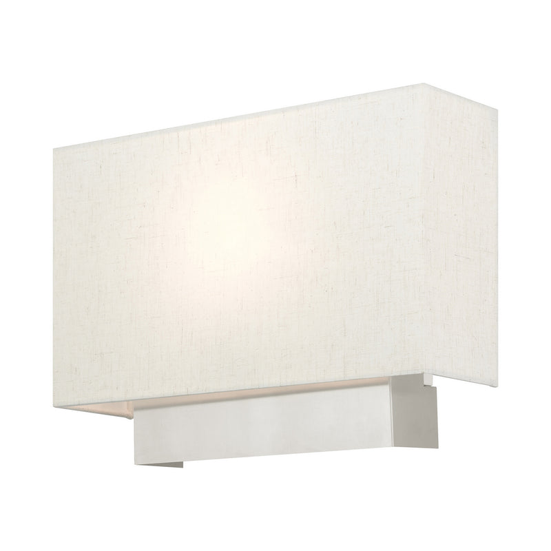 Livex Lighting 49801-91 One Light Wall Sconce, Brushed Nickel