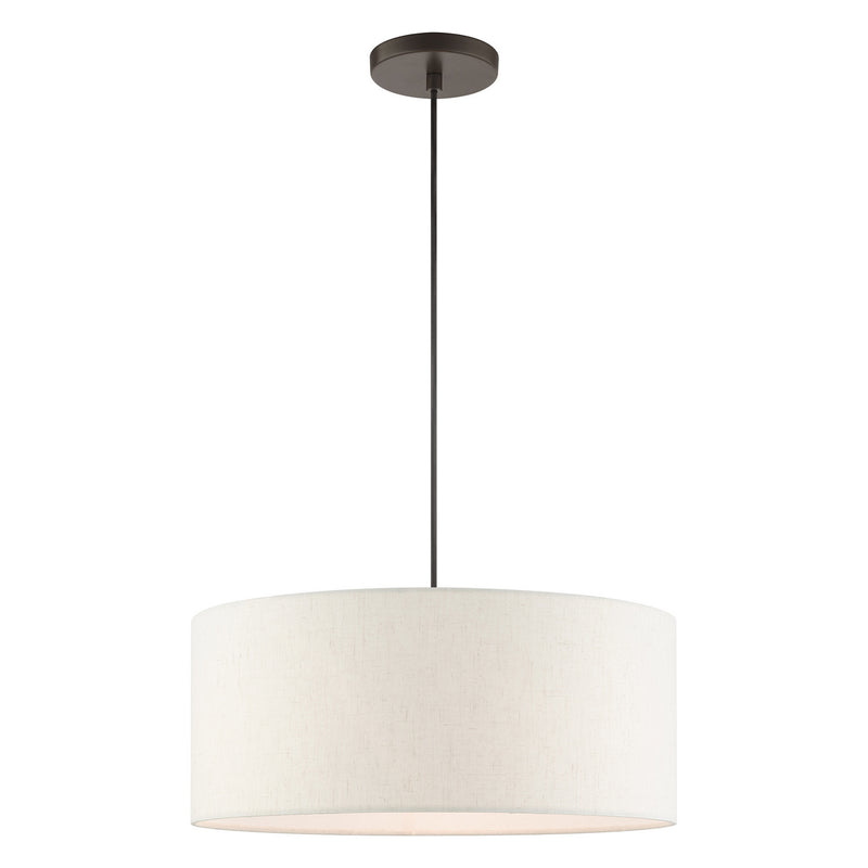 Livex Lighting 49802-92 Three Light Pendant, English Bronze