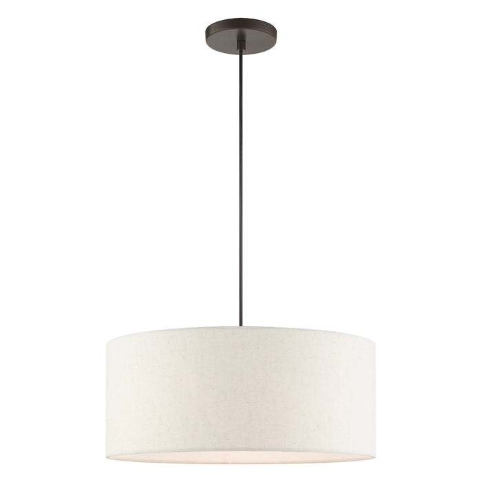 Livex Lighting 49802-92 Three Light Pendant, English Bronze