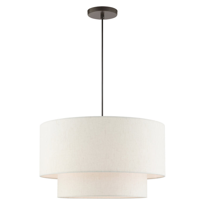 Livex Lighting 49803-92 Three Light Pendant, English Bronze