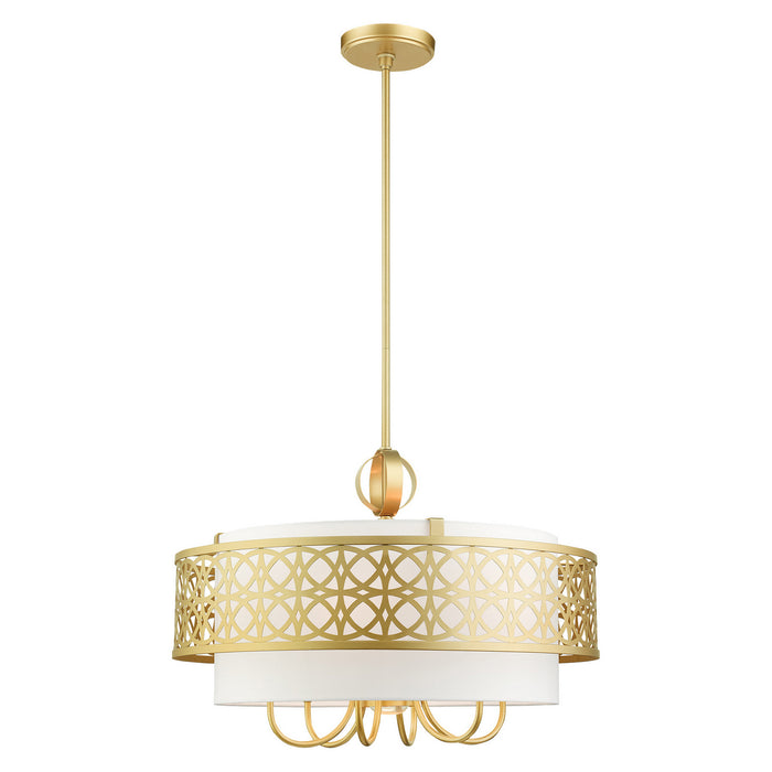 Livex Lighting 49866-33 Seven Light Chandelier, Soft Gold
