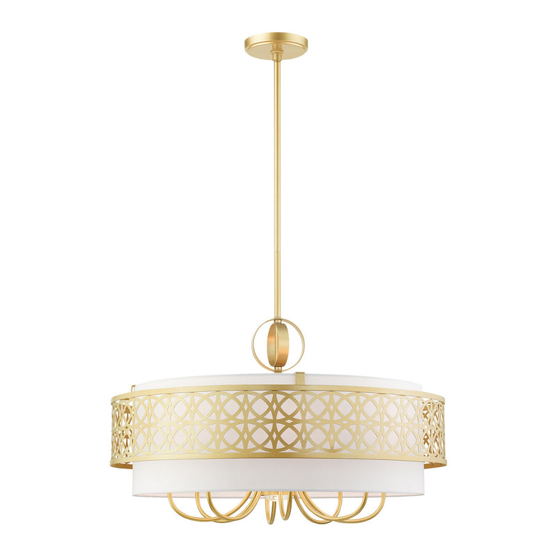 Livex Lighting 49867-33 Nine Light Chandelier, Soft Gold