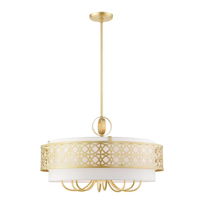 Livex Lighting 49867-33 Nine Light Chandelier, Soft Gold