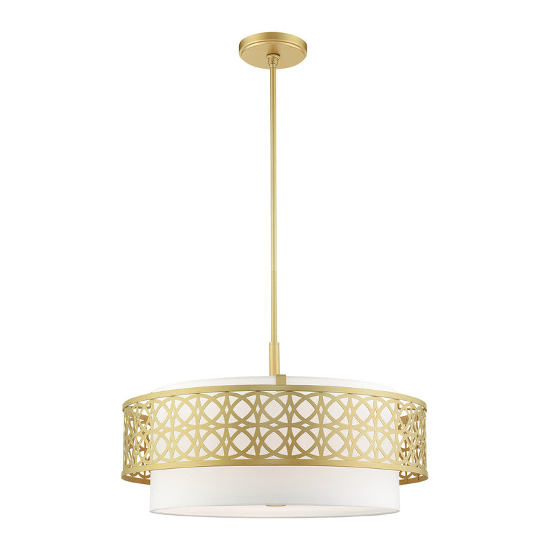 Livex Lighting 49870-33 Five Light Chandelier, Soft Gold