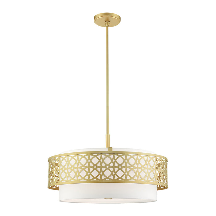 Livex Lighting 49870-33 Five Light Chandelier, Soft Gold