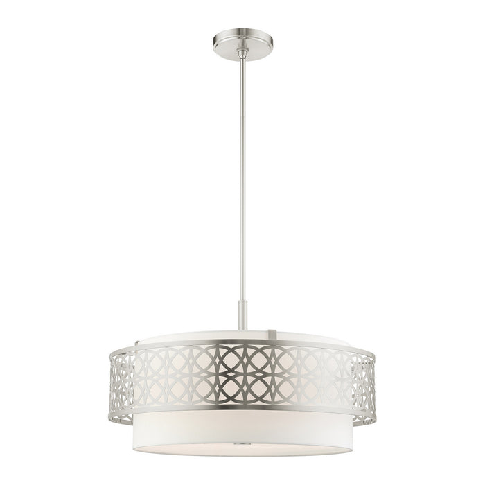 Livex Lighting 49870-91 Five Light Chandelier, Brushed Nickel