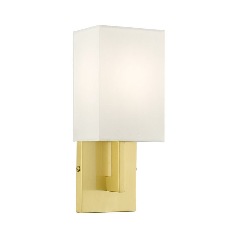 Livex Lighting 51101-12 One Light Wall Sconce, Satin Brass