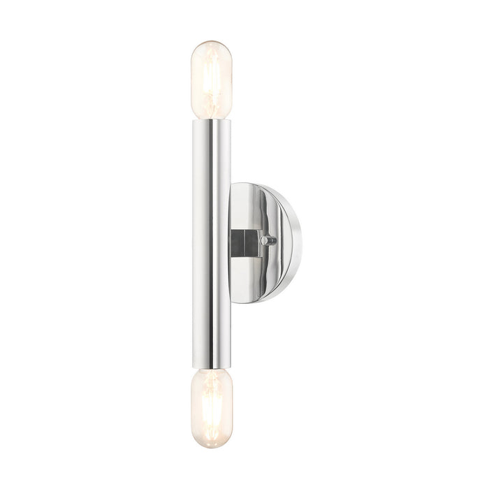 Livex Lighting 51132-05 Two Light Wall Sconce, Polished Chrome