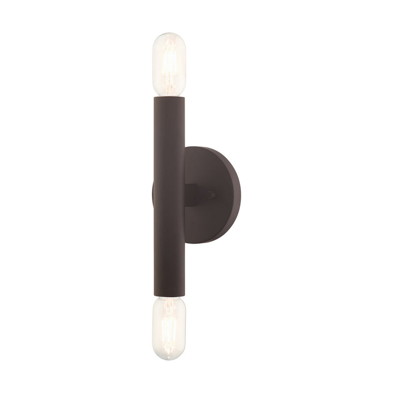 Livex Lighting 51132-07 Two Light Wall Sconce, Bronze