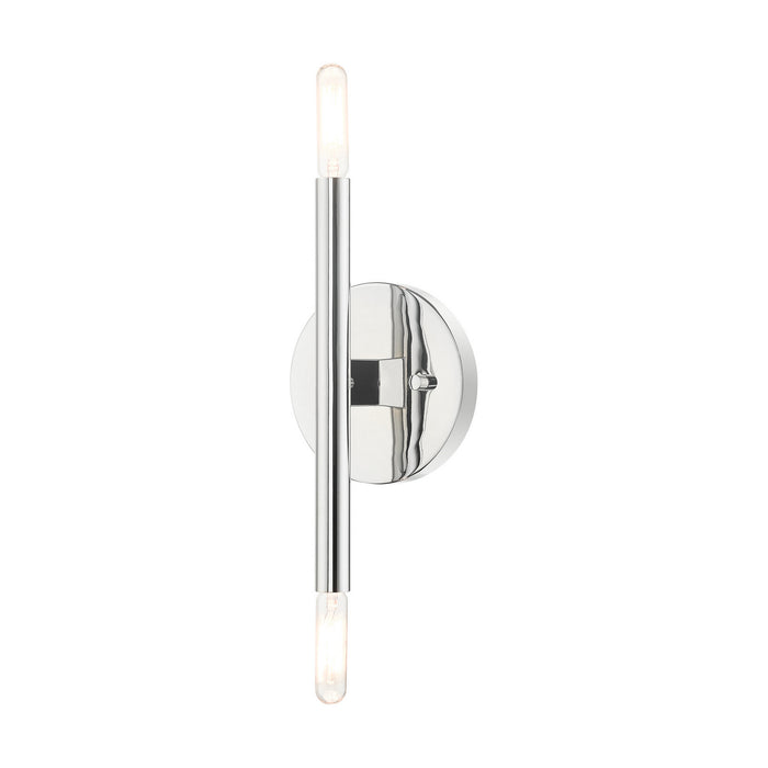 Livex Lighting 51172-05 Two Light Wall Sconce, Polished Chrome
