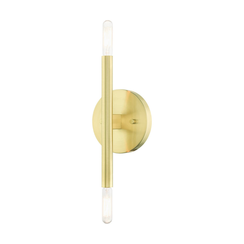 Livex Lighting 51172-12 Two Light Wall Sconce, Satin Brass