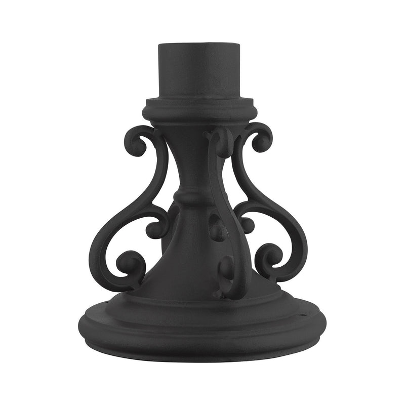 Livex Lighting 7504-14 Pier Mount Adapter, Textured Black