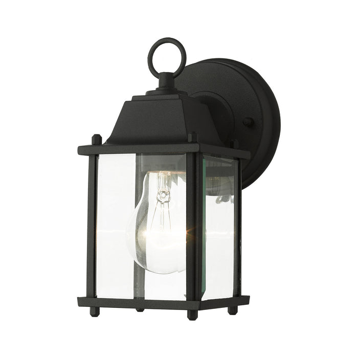 Livex Lighting 7506-14 One Light Outdoor Wall Lantern, Textured Black