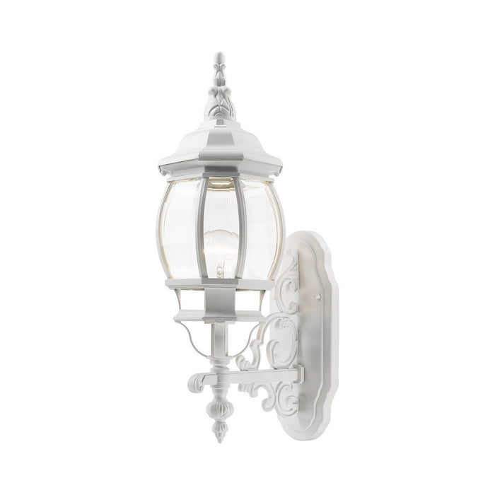 Livex Lighting 7520-13 One Light Outdoor Wall Lantern, Textured White