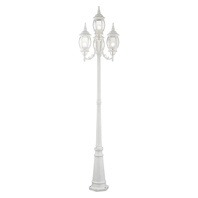 Livex Lighting 7711-13 Four Light Outdoor Post Mount, Textured White