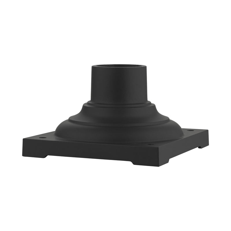 Livex Lighting 7715-14 Pier Mount Adapter, Textured Black