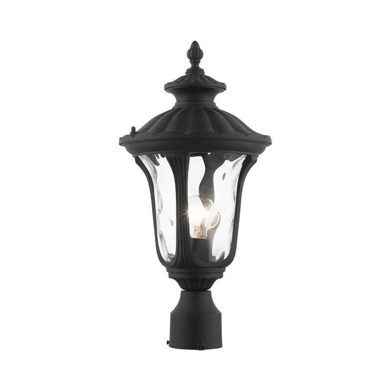 Livex Lighting 7848-14 One Light Outdoor Post Top Lantern, Textured Black