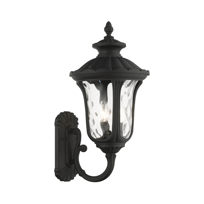 Livex Lighting 7856-14 Three Light Outdoor Wall Lantern, Textured Black