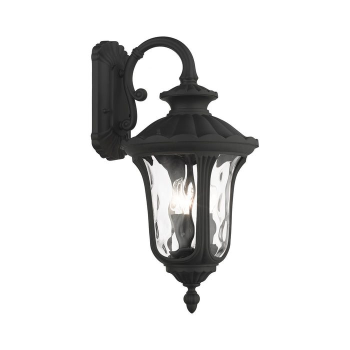 Livex Lighting 7857-14 Three Light Outdoor Wall Lantern, Textured Black