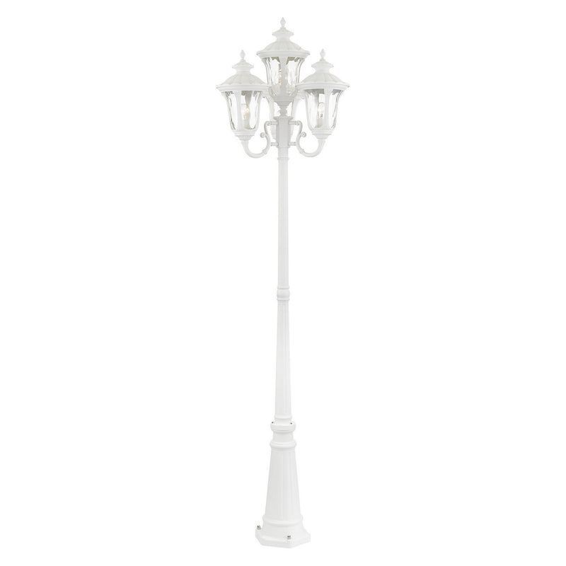 Livex Lighting 7869-13 Four Light Outdoor Post Mount, Textured White