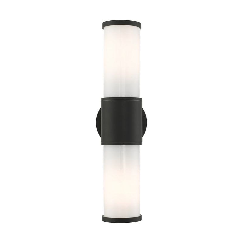 Livex Lighting 79322-14 Two Light Outdoor Wall Lantern, Textured Black