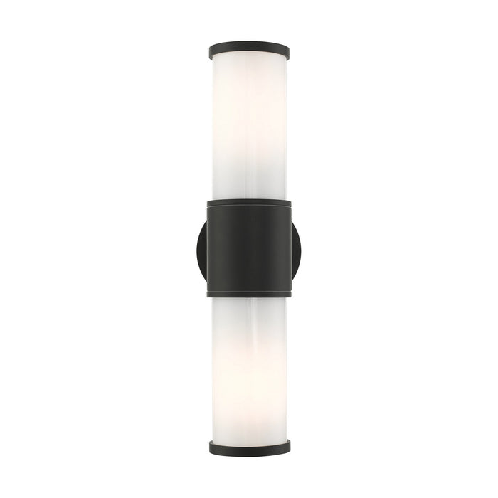 Livex Lighting 79322-14 Two Light Outdoor Wall Lantern, Textured Black