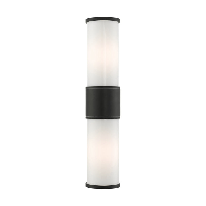 Livex Lighting 79324-14 Two Light Outdoor Wall Lantern, Textured Black