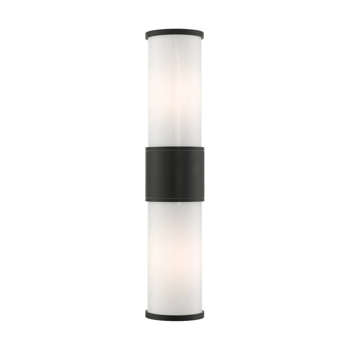 Livex Lighting 79324-14 Two Light Outdoor Wall Lantern, Textured Black