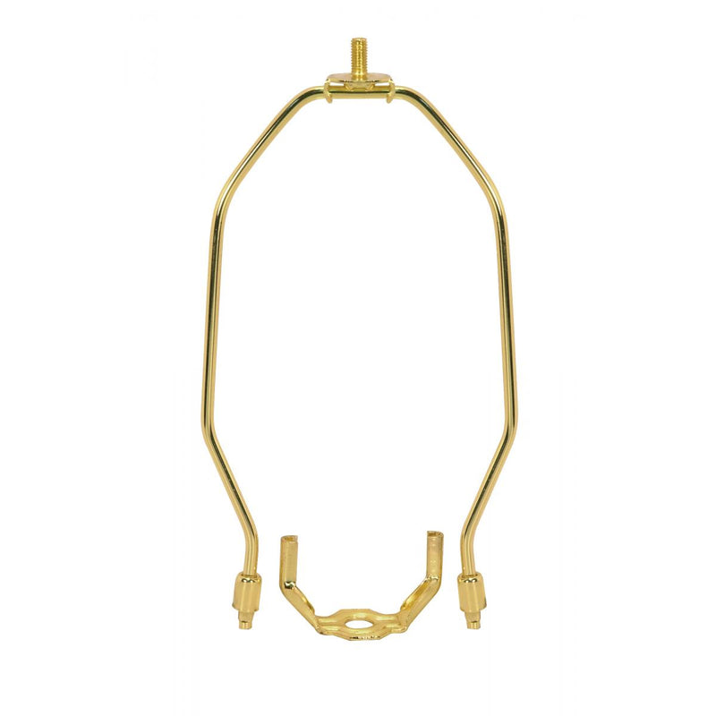Satco 90-220 Light Duty Harp, Polished Brass