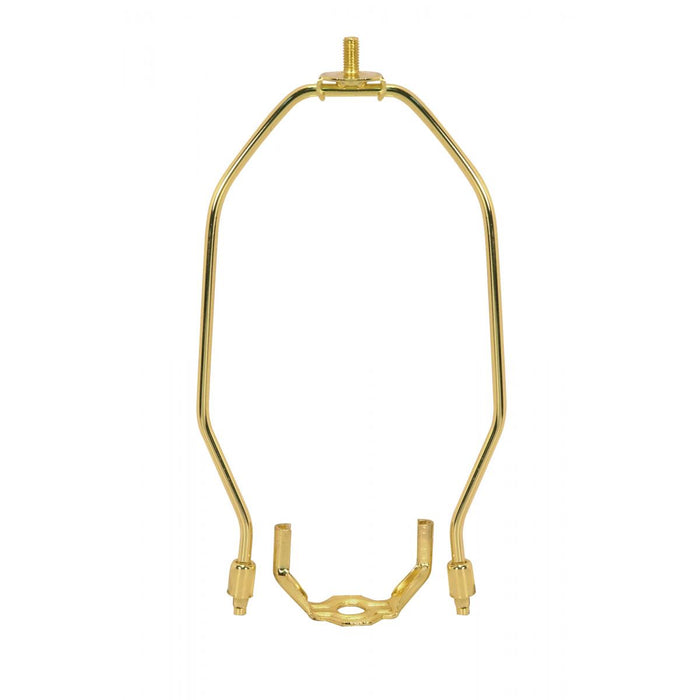 Satco 90-220 Light Duty Harp, Polished Brass