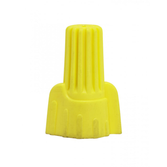 Satco 90-2237 Wing Nut Wire Connector With Spring Inserts, Yellow
