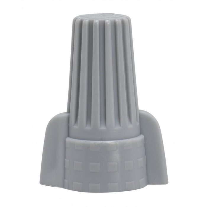 Satco 90-2240 Wing Nut Wire Connector With Spring Inserts, Gray