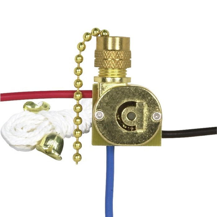 Satco 90-2261 Canopy Switch, Nickel Plated