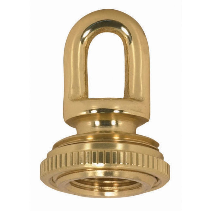 Satco 90-2297 Screw Collar Loop With Ring, Polished / Lacquered