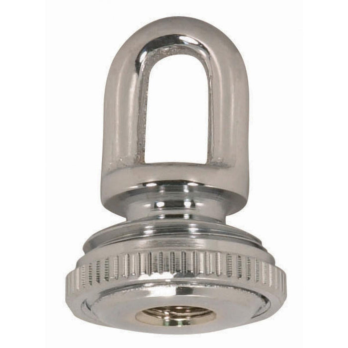 Satco 90-2301 1/8 Ip Screw Collar Loop With Ring, Polished Chrome